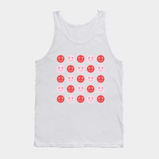 Happy Face Pattern Tank Top